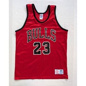Vintage Michael Jordan Chicago Bulls‎ Jersey Mens Size Large 44 Hanes Red NBA